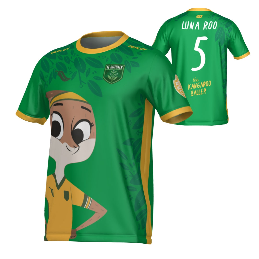 Luna Roo Football Jersey - Green