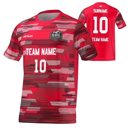 Street Ballers League - Flight Jersey Glitch - Red