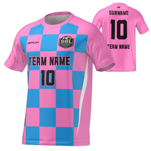 Street Ballers League - Flight Jersey Checkers - Pink