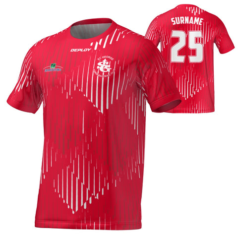 St George Junior Baseball Club - Training Jersey Red - Unisex & Youth