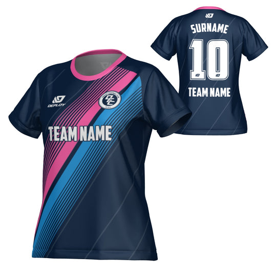 Velocity Womens Jersey - Navy & Pink