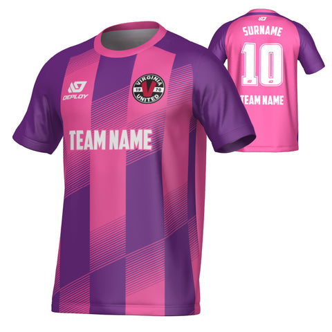 VIRGINIA UNITED SUMMER - VECTOR - PURPLE & PINK