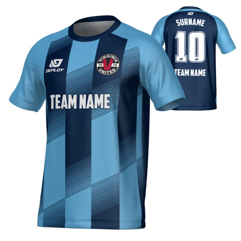 VIRGINIA UNITED SUMMER - VECTOR - NAVY & SKY BLUE