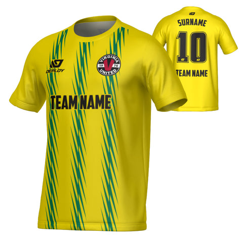 VIRGINIA UNITED SUMMER - ZIG ZAG - YELLOW & GREEN