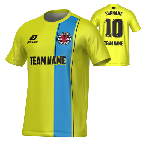 VIRGINIA UNITED SUMMER - EDGE - NEON YELLOW & SKY BLUE