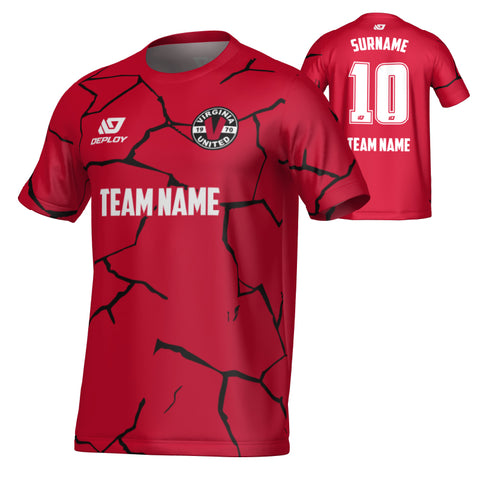 VIRGINIA UNITED SUMMER - CRACKS - RED