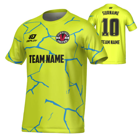 VIRGINIA UNITED SUMMER - CRACKS - NEON YELLOW