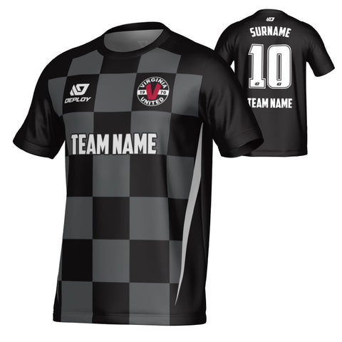 VIRGINIA UNITED SUMMER - CHECKERS - BLACK