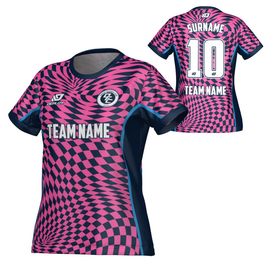 Vortex Womens Jersey - Navy & Pink