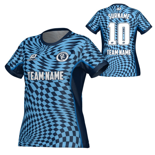 Vortex  Womens Jersey - Navy & Sky Blue