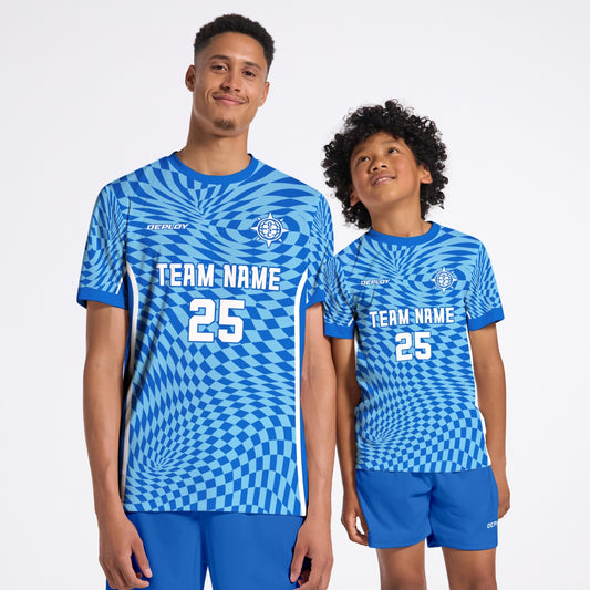 Flight Jersey Warped - Royal Blue