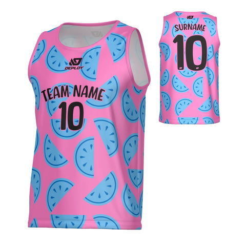Watermelon Sports Singlet - Pink