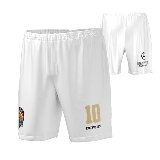Gold Coast Strikers - Playing Shorts - White and Gold