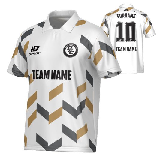 Arrows Collared Jersey - White