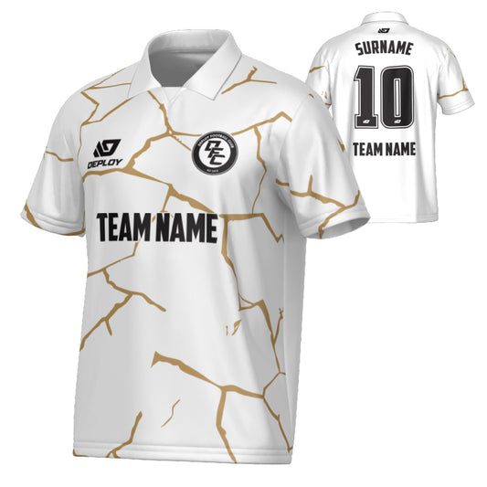 Cracks Collared Jersey - White