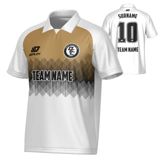 Echo Collared Jersey - White