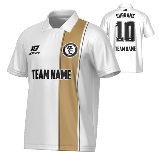 Edge Collared Jersey - White
