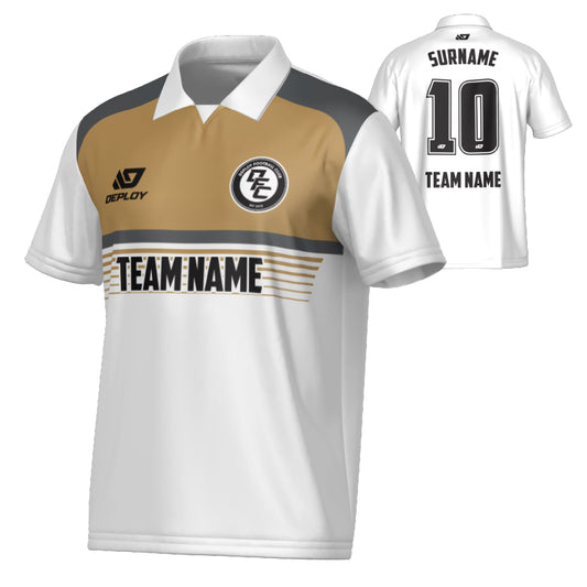 Horizon Collared Jersey - White