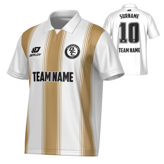 Pillars Collared Jersey - White