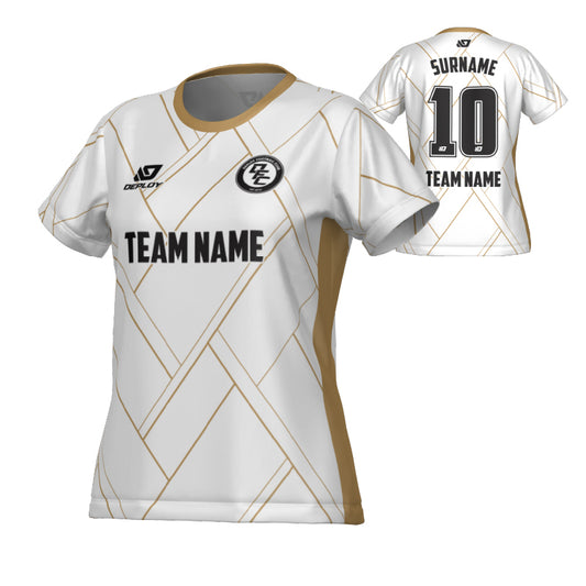 Plaid Womens Jersey - White