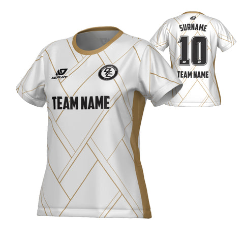 Plaid Womens Jersey - White