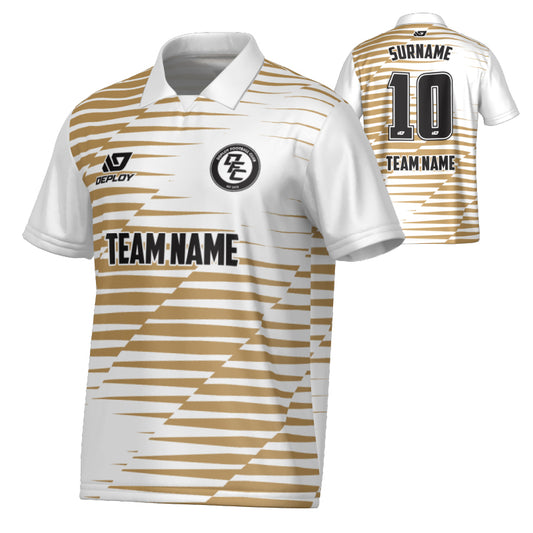 Static Collared Jersey - White