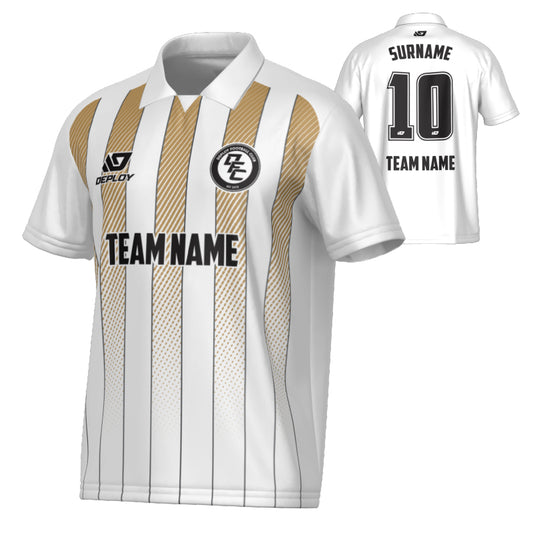 Streamline Collared Jersey - White