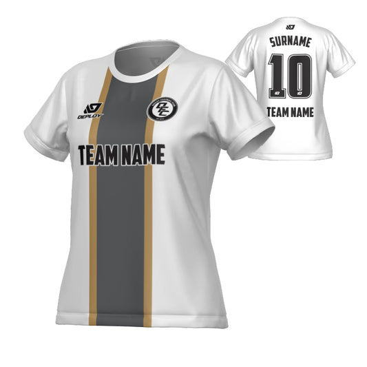 Stripe Womens Jersey - White
