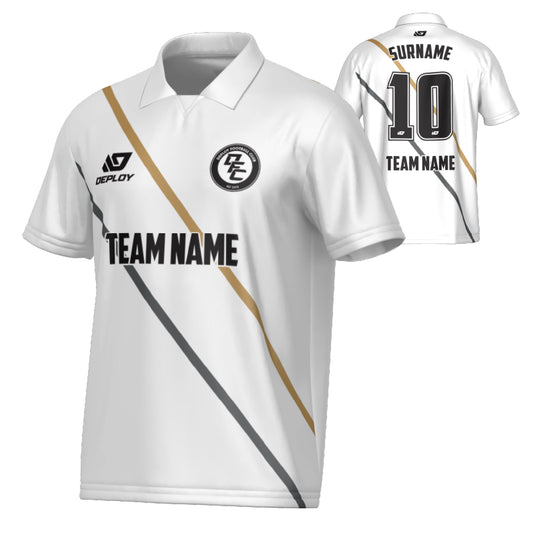 Tracks Collared Jersey - White