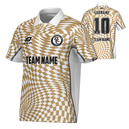 Vortex Collared Jersey - White