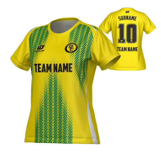 Halftone Womens Jersey - Yellow