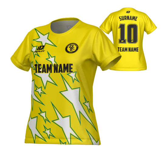 Stars Womens Jersey - Yellow