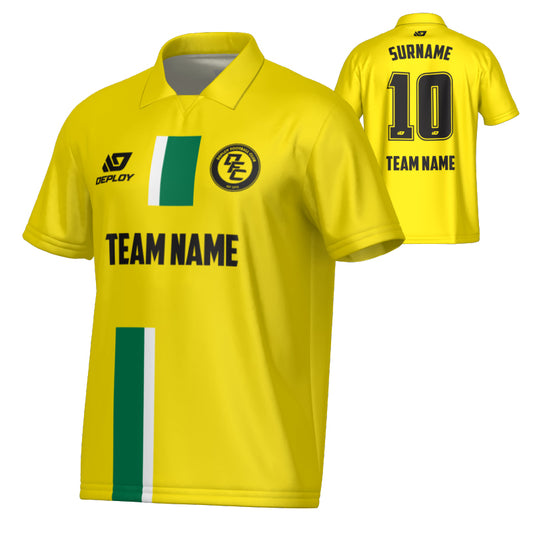 Block Collared Jersey - Yellow