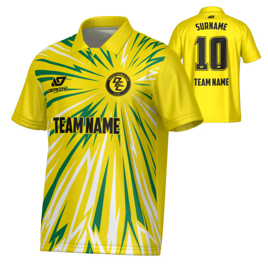 Burst Collared Jersey - Yellow