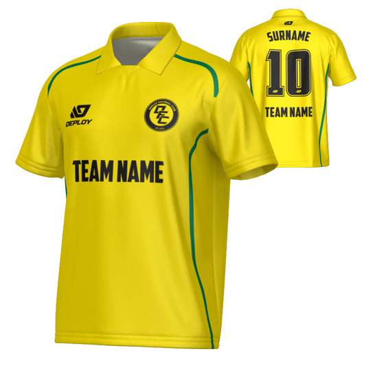 Contour Collared Jersey - Yellow