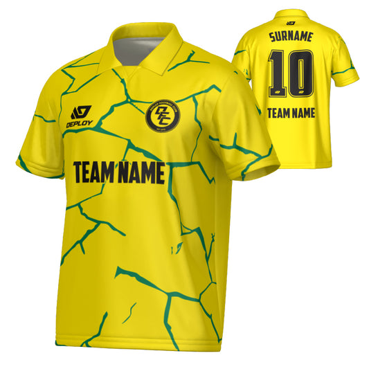 Cracks Collared Jersey - Yellow