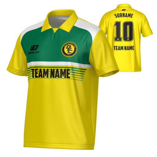 Horizon Collared Jersey - Yellow