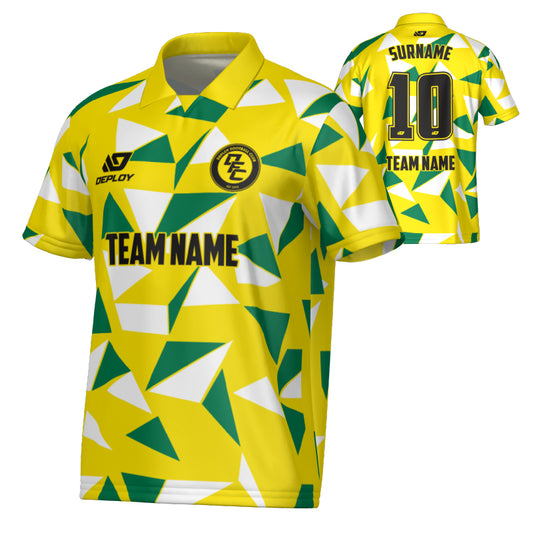 Shards Collared Jersey - Yellow
