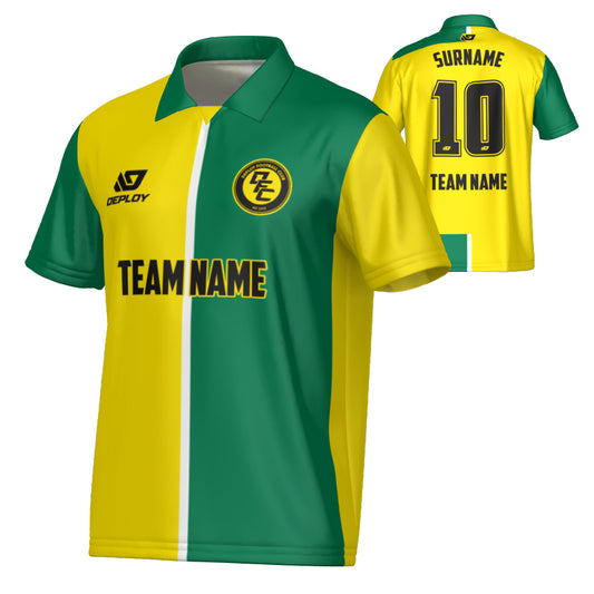 Split Collared Jersey - Yellow