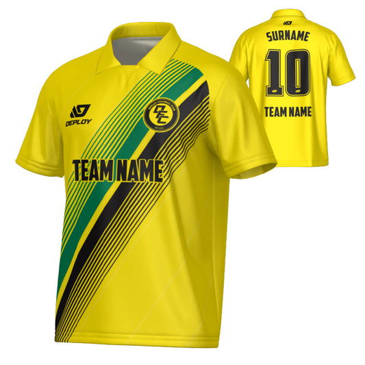 Velocity Collared Jersey - Yellow