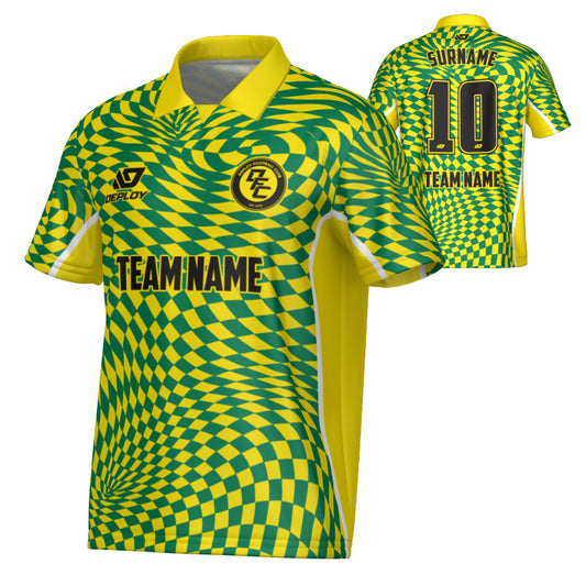 Vortex Collared Jersey - Yellow