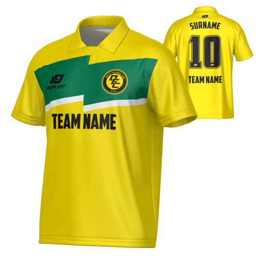 Zag Collared Jersey - Yellow