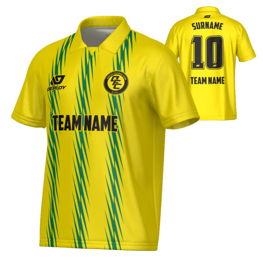 Zig Zag Collared Jersey - Yellow