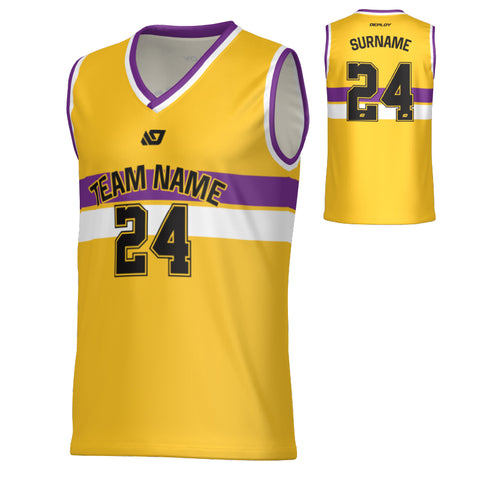 Champion Basketball Jersey - Yellow & Purple