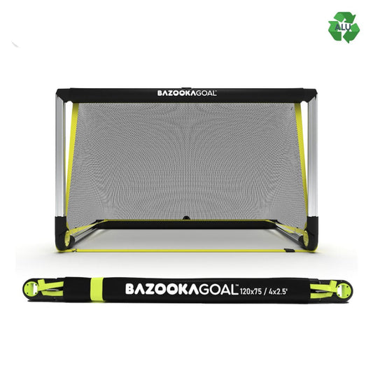 Bazooka Goal Aluminium - 4ft Hybrid Pop Up Goal - 120x75cm - Deploy Football - Australia's Best Footballs & Soccer Balls
