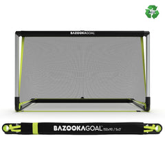 Bazooka Goal Aluminium - 5ft Hybrid Pop Up Goal - 150x90cm Deploy Football