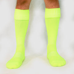 Classic Football Socks - Neon Yellow Deploy Football