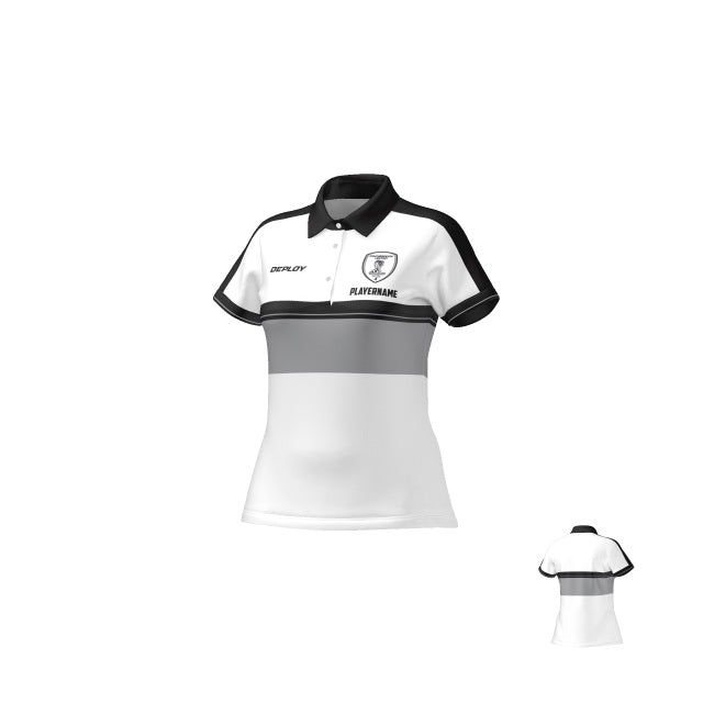 Cranebrook United FC - Stage Polo - Female - White Deploy Football