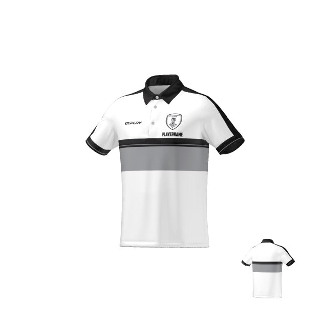 Cranebrook United FC - Stage Polo - Unisex & Youth - White Deploy Football