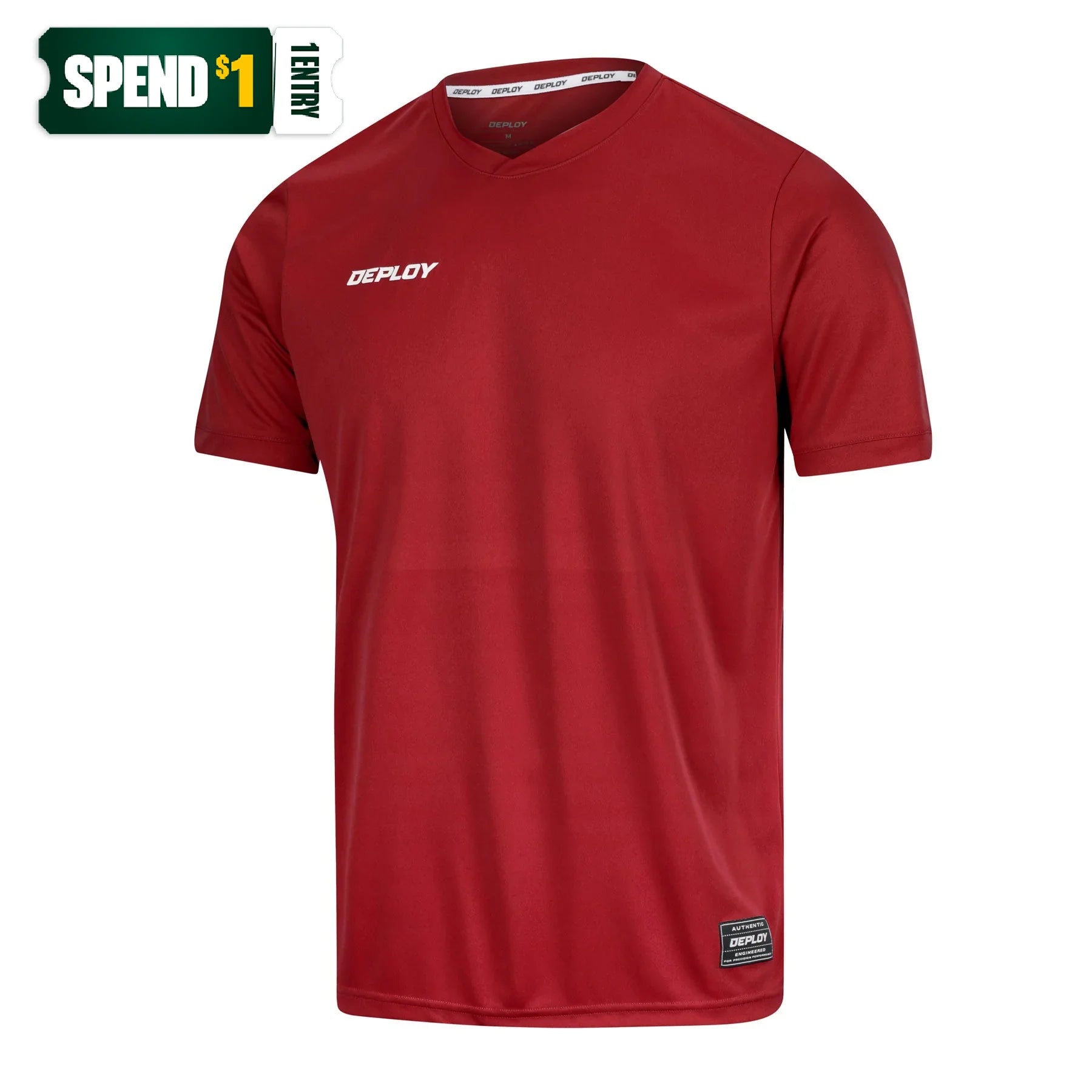 Deploy Legacy Football Jersey - Red Deploy Football